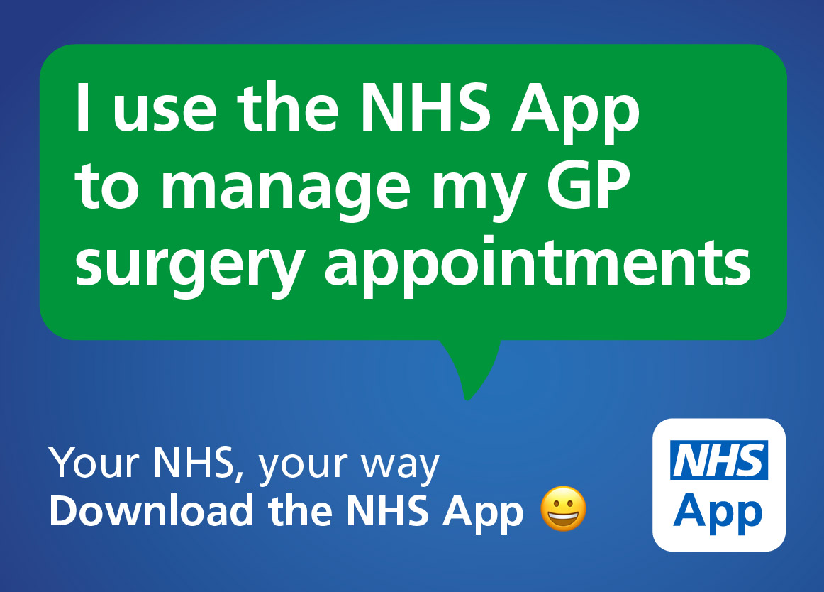 Download the NHS app to manage your appointments