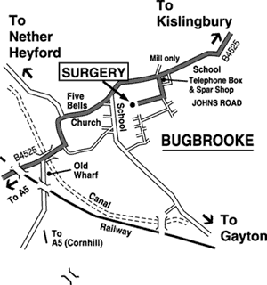 Map Of Our Surgery Location